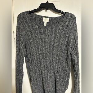 St. John's Bay Charcoal Ribbed Sweater